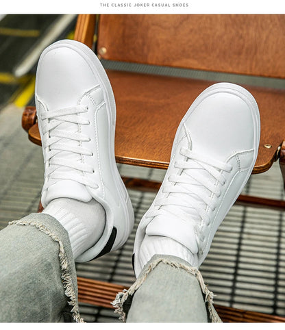 Herrenschuhe aus Kunstleder, Sneaker, trendige Freizeitschuhe, Herrensneaker, vulkanisierte Herrenschuhe, Paarschuhe, Damenschuhe