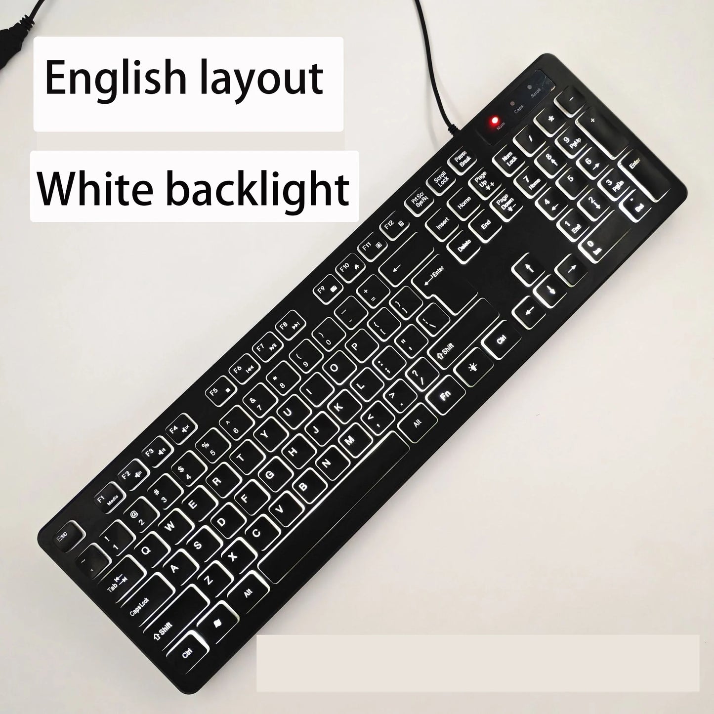 Spanish/French（AZERT）/Russian/Arabic/German keyboard layout Backlit wired Desktop Gaming Keyboard For Desktop Computer office