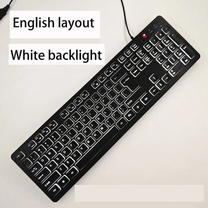 Spanish/French（AZERT）/Russian/Arabic/German keyboard layout Backlit wired Desktop Gaming Keyboard For Desktop Computer office