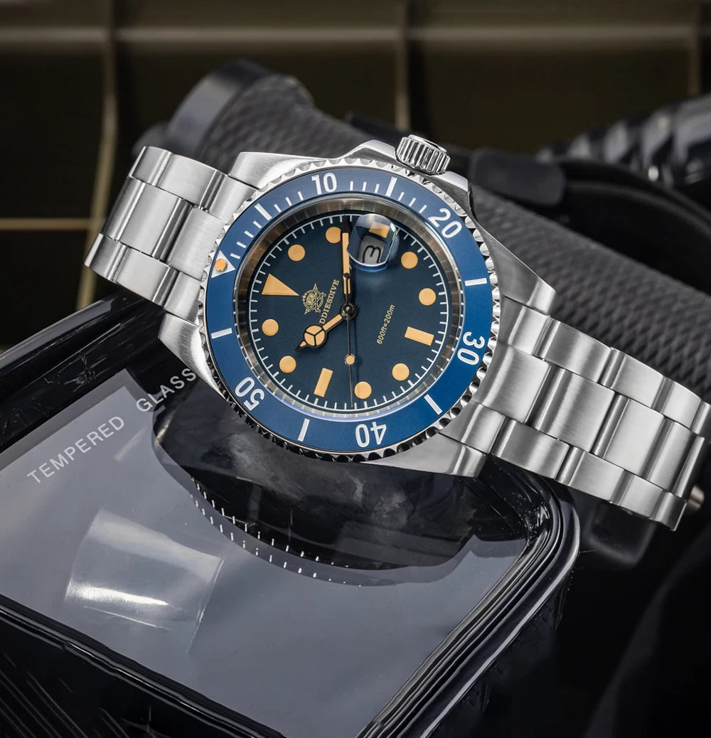 ADDIESDIVE Watch for Men New Quartz Wristwatch Green Ceramic Bezel Diving 200m Luminous 41mm Automatic Date Diver Men's Watch