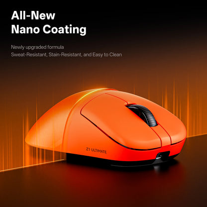 ATK Blazing Sky Z1 V2 Ultimate Ασύρματο Ποντίκι PAW3950 Ultra Dual 8K Gaming Ποντίκι Εργονομικό, Ιδανικό για Μεσαίο έως Μεγάλο Χέρι