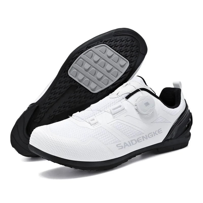Nouvelles chaussures de cyclisme unisexes, professionnelles, légères, luxueuses, originales, pour route, VTT, course, vélo de mode, vélo de ville, sports de rue