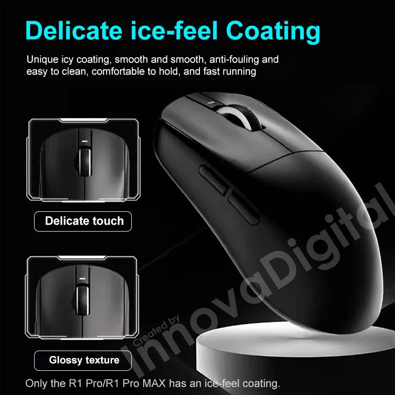 Mouse gaming wireless ATK VXE Dragonfly R1 Pro MAX PAW3395 R1 SE Plus personalizzato per eSport FPS, ricaricabile e leggero