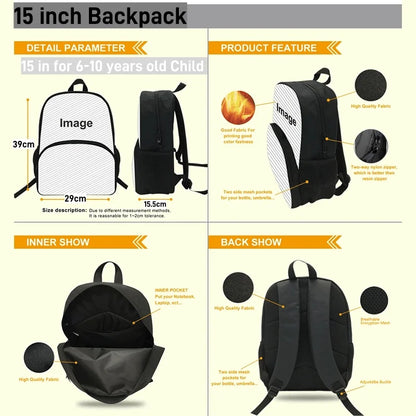 Trendiges Gaming-Design Kinder-Rucksack F-FortniteS mit Lunchbag und Federmäppchen, Schulranzen mit großem Fassungsvermögen für Jungen und Mädchen, ideales Geschenk