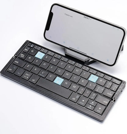 Jomaa faltbare Bluetooth-Tastatur, wiederaufladbare Bluetooth-Tastatur für Laptop, iPad und Smartphone, mini, tragbar und faltbar