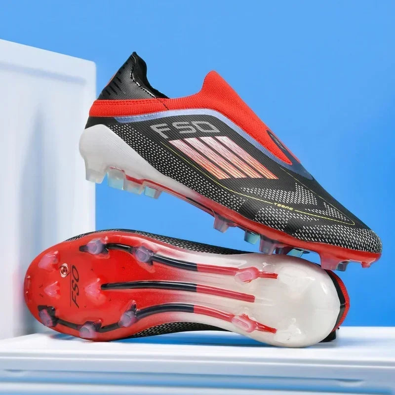 Nouvelles chaussures de football pour hommes, crampons longs antidérapants pour adultes, chaussures de sport pour garçons, crampons d'entraînement en plein air, respirantes et confortables