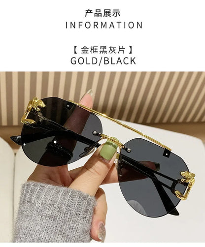 Rimless Women Sunglasses Luxury Designer Vintage Uv400 Men Sun Glasses Lunette Shades De Soleil Femme Gafas De Sol Mujer Lentes