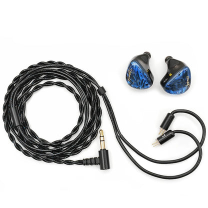 Vzonis DDB-03 HiFi IEM 1DD+1BA+1 Bone Conduction Hybrid Driver Gaming Earphones In-Ear High Resolution Resin Music Headphone