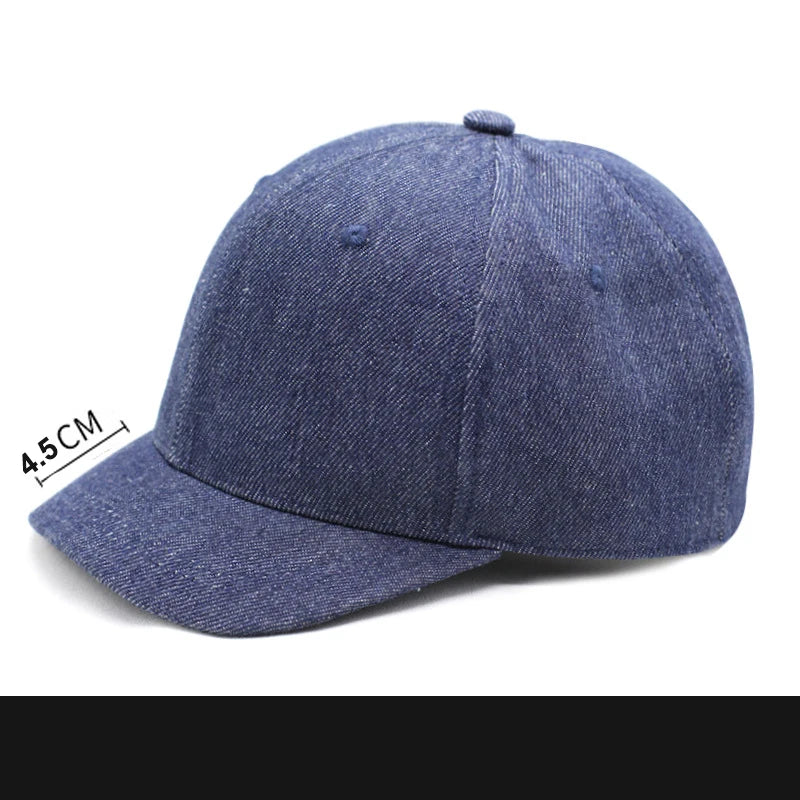 Short Brim 4 Size Fitted Closed Caps Hats New Cycling Bill Plain Trucker Men Women Hip Hop Baseball Snapback Sun Visor Era