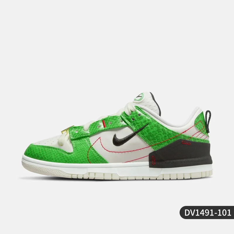 Originální unisexové retro tenisky Nike Dunk Disrupt2 s hadím potiskem, nízký svršek, model DV1491-101