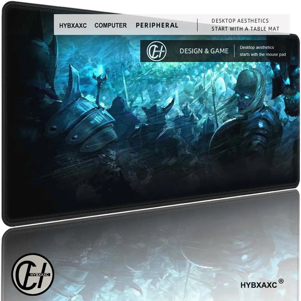 XXL Gaming Accessories Gamer Keyboard Desk Mat Non-Slip World of Warcraft Lich King Laptop Notebook Mousepad Mouse Mats HYBXAXC