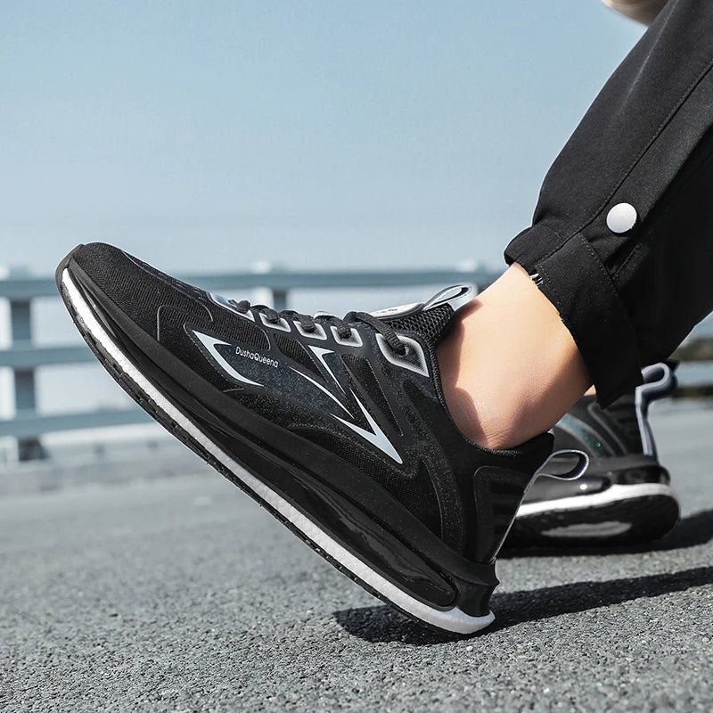 Baskets d'extérieur pour hommes, chaussures de course respirantes et antidérapantes à coussin d'air, de Jogging, de Sport, légères, décontractées