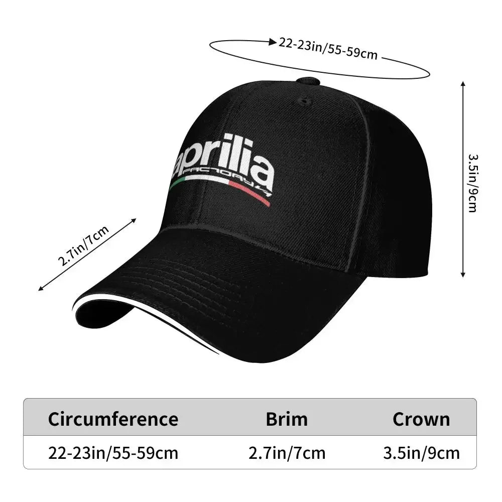 White Red Green Aprilias Racing Hiking Baseball Caps Women Men Adult Male Beach Sunscreen Hat Snapback Cap