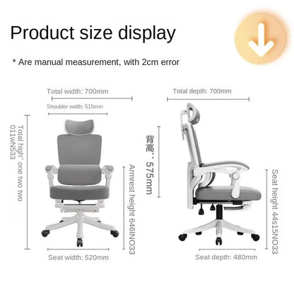 Sedia ergonomica da ufficio in mesh con supporto lombare, sedia da scrivania per computer a schienale alto per adulti, poltrona operativa confortevole per lunghe sessioni