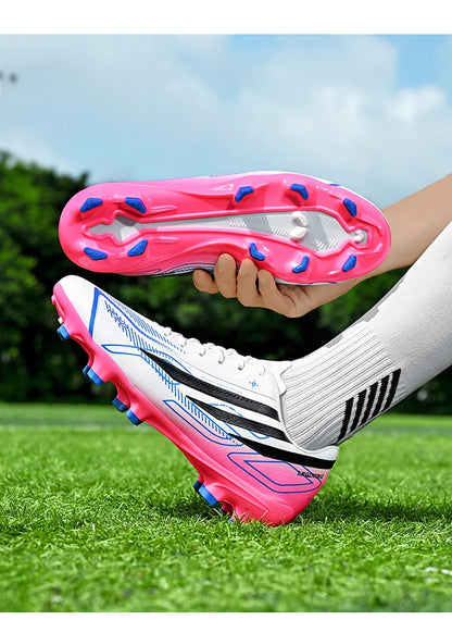 Chaussures de football professionnelles AG pour hommes, résistantes, décontractées, à crampons, antidérapantes, Fast Foo451·a