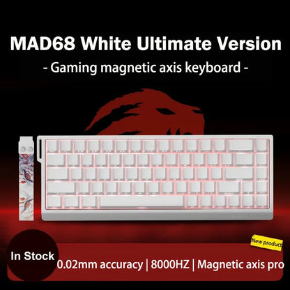 MADLIONS MAD 60/68HE Gaming Magnetic Switch Keyboard, Wired Mechanical Gaming Keyboard with 8K Polling Rate, Rapid Trigger, Hot Swappable RGB 61/68 Keys