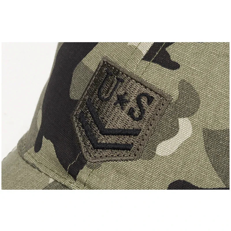 New Spring and Autumn Cotton Soft Top Hat Outdoor Leisure All-Match Sun Visor Baseball Cap Camouflage Duckbill Cap