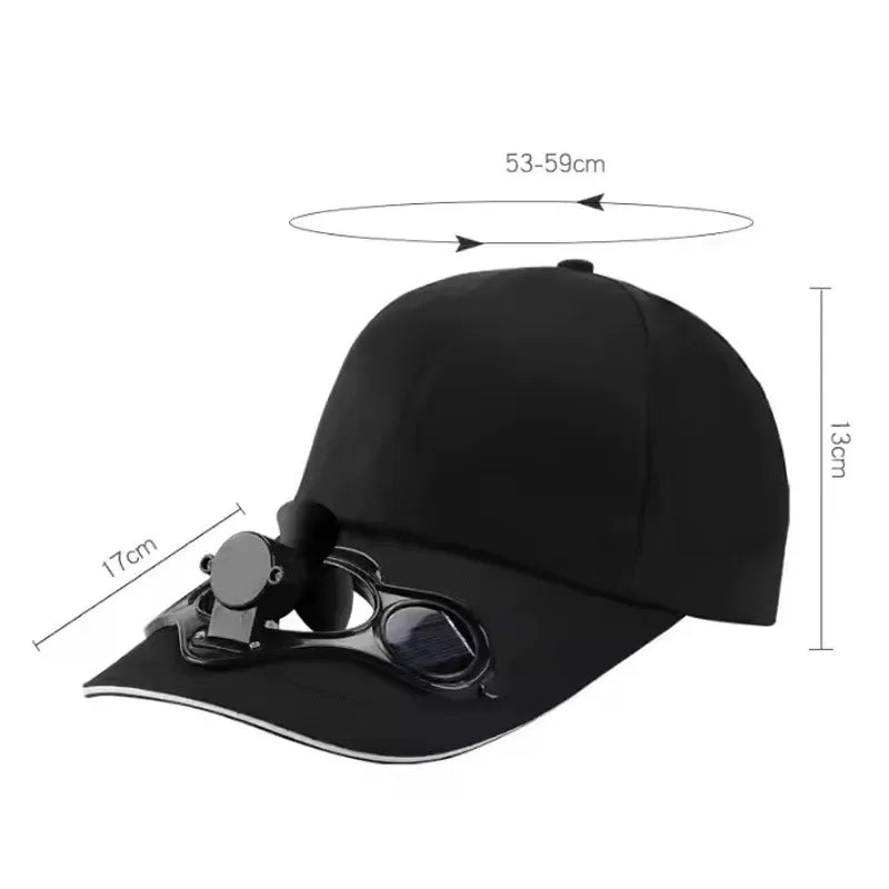 Solar Fan Cap UV Protection Hat Light Mesh Baseball Cap Cooling Fan For Fishing Golf Travel Sports Summer Item Sun Visor Hat