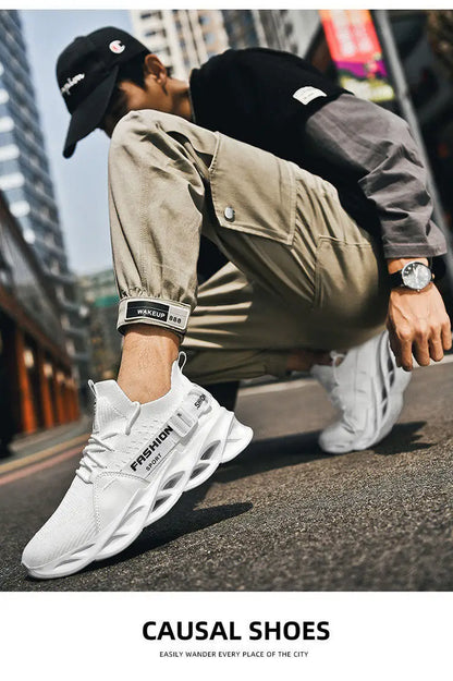 Sneakers casual viola alla moda per donna e uomo, scarpe da corsa Blade, taglie grandi 48, scarpe sportive leggere e traspiranti, sneakers da uomo in rete