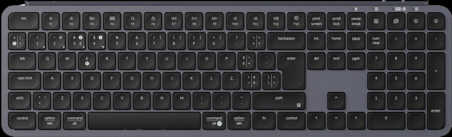 Keychron B6 Pro ISO Layout Ultra-Slim Wireless Keyboard Full Size Portable Lightweight 2.4GHz & Bluetooth Connections