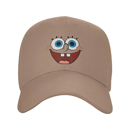 Casquette de baseball « Spongebob » à grand visage souriant, style « Sun », printanière, rétro « y2k », casquette de camionneur pour couple, femmes, tennis, skate et baseball