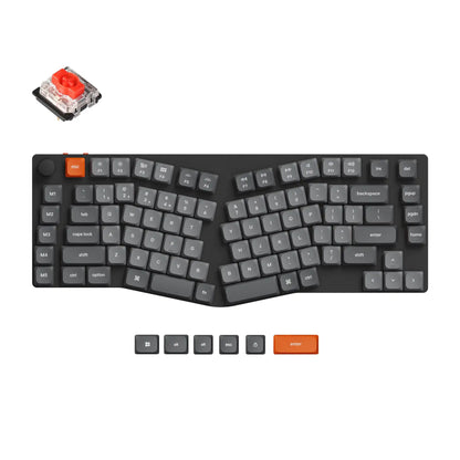 Keychron K15 Max (Alice Layout) QMK Wireless Custom Mechanical Keyboard Low Profile Gateron Switch Double-shot PBT Keycaps