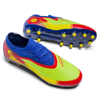 Chaussures de Football pour hommes, crampons de société, bottes professionnelles de terrain de Football en plein air, chaussures d'entraînement sur gazon, baskets à pointes longues