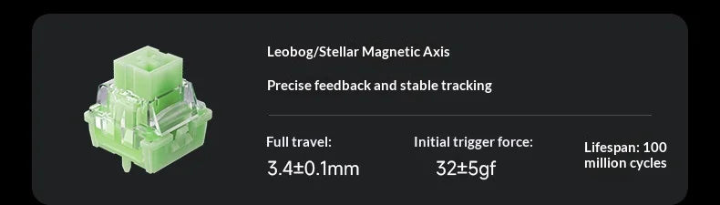 MCHOSE Ace 68 Hall Effect Magnetic Switch Gaming Keyboard Topographic Keycaps Customized TTC Uranus Magnetic Switch eSports