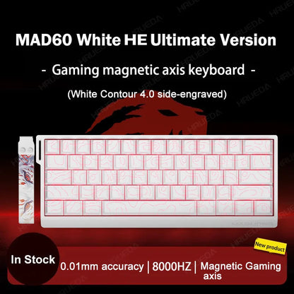 MADLIONS MAD 60/68HE Gaming Magnetic Switch Keyboard, Wired Mechanical Gaming Keyboard with 8K Polling Rate, Rapid Trigger, Hot Swappable RGB 61/68 Keys