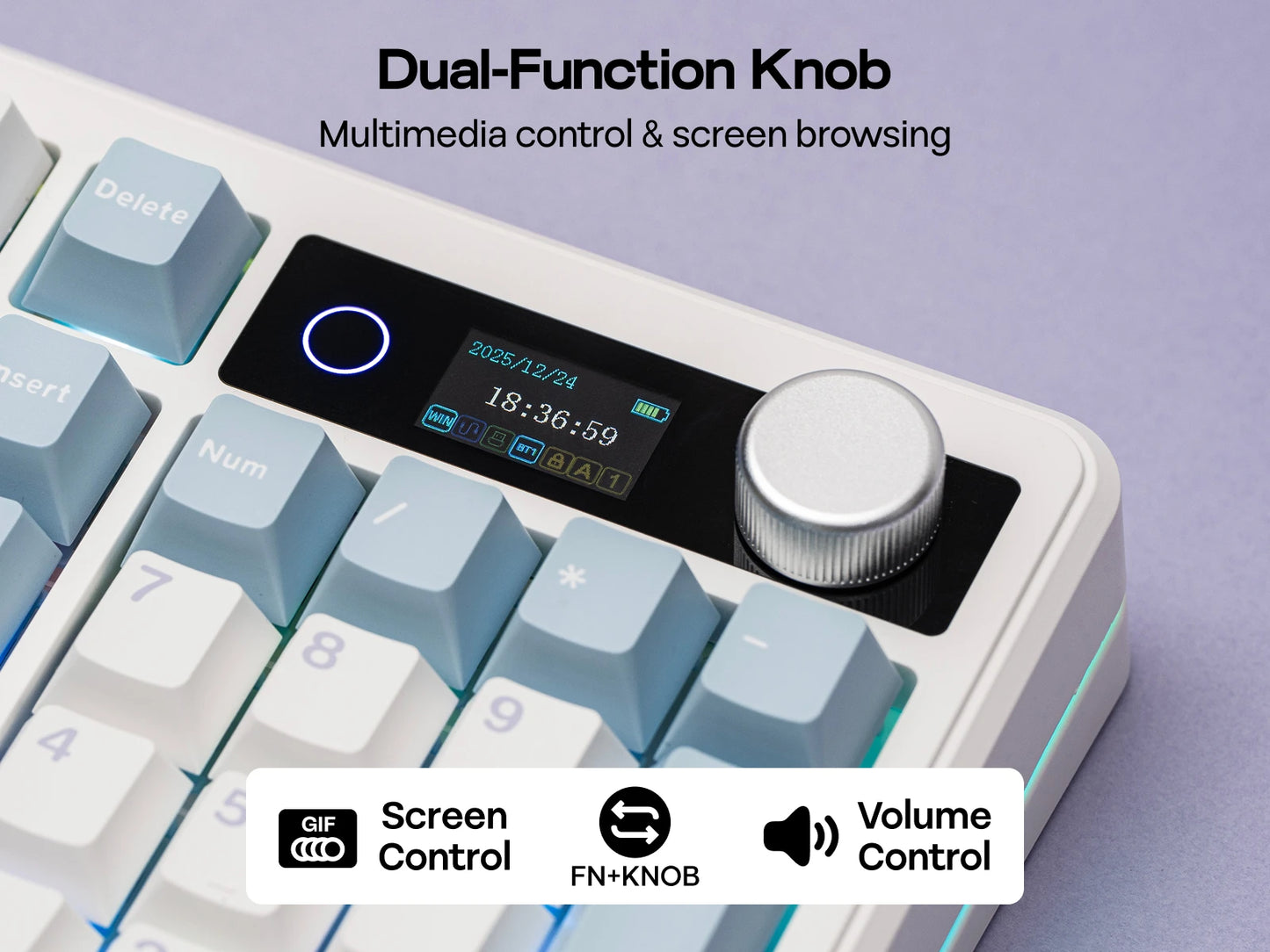 EPOMAKER TH99 PRO 96% ANSI US Layout Hot-Swap Wired/Bluetooth/2.4Ghz Wireless Mechanical Keyboard with 10000mAh for PC/Mac