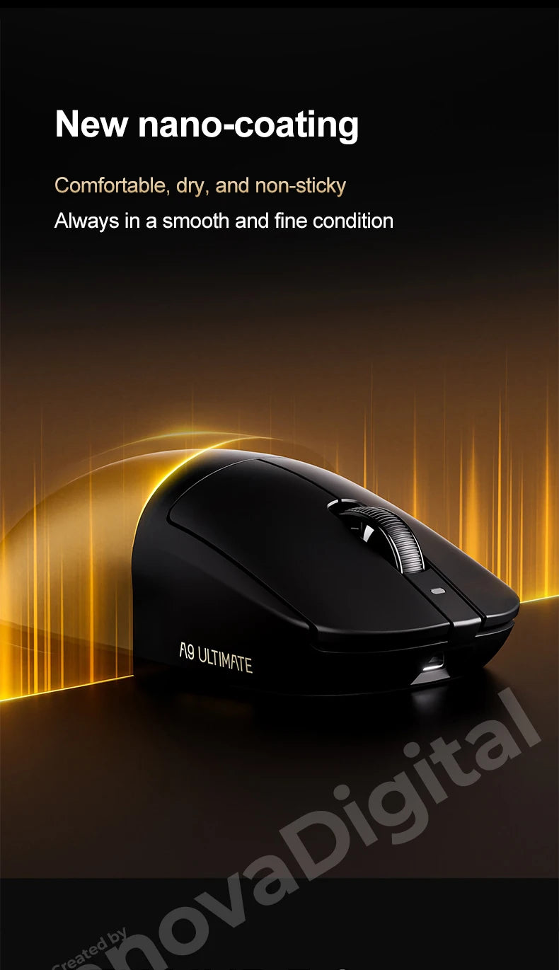 ATK Dragonfly A9 Ultimate bezdrátová herní myš A9 Air PAW3950 ultralehká ergonomická e-sportovní myš pro hráče FPS CSGO A9 Ultra