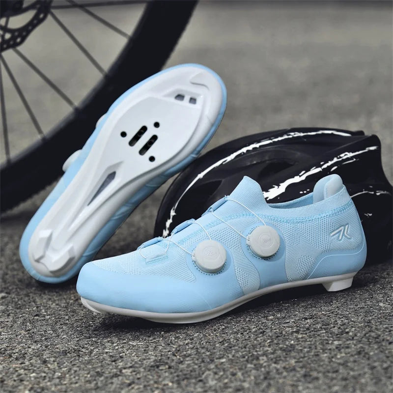 Professional Men's Cycling MTB Shoes Route Cleats Speed Road Bike Sneakers Racing Women Flat Bicycle Mountain SPD Biking Footwear