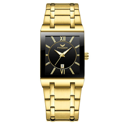 Luxusní pánské náramkové hodinky BINBOND s přesným quartzovým strojkem, s luminiscenčními ručičkami, vodotěsné, s automatickým datem, z odolné nerezové oceli, v ležérním stylu.