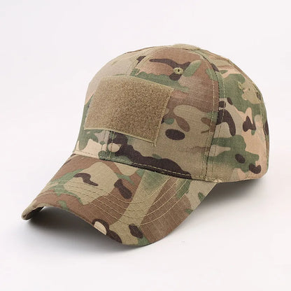 Tactical Camo Baseball Cap with Patch - Adjustable & Durable, The Viral Must-Have for Outdoor, Hunting and Tactical Activities