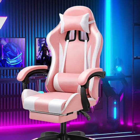 Chaise de jeu chaise d'ordinateur chaise de jeu compétitif chaise pivotante d'ingénierie inclinable pour la maison chaise de bureau sédentaire