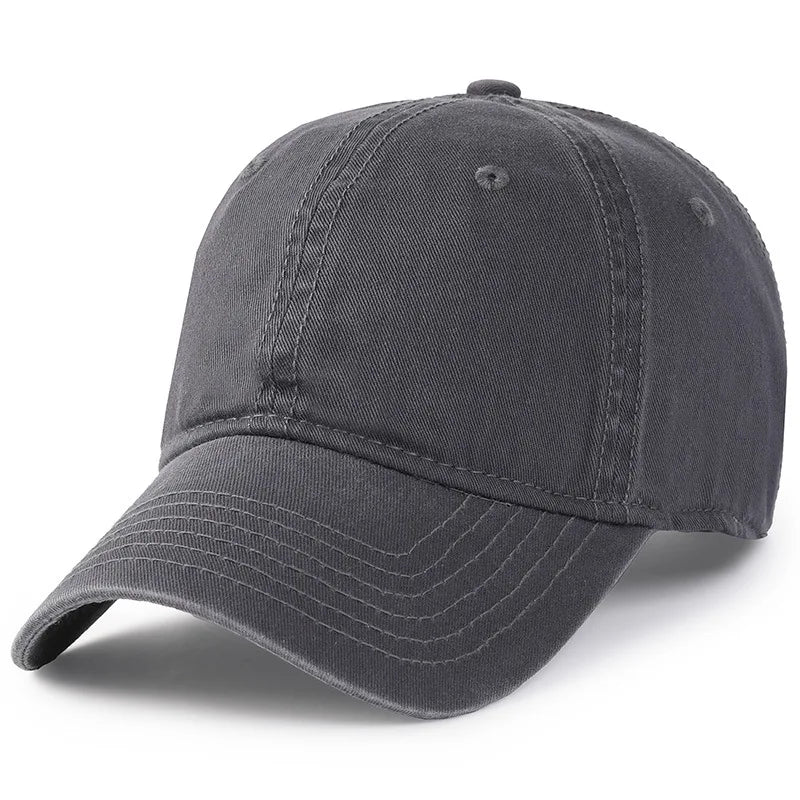 Big Head Plus Size Baseball Cap 100% Cotton Fits Men Women Adjustable Dad Hat Oversize 58-60cm 61-65cm