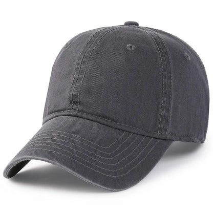 Casquette de baseball pour homme et femme, taille XXL, 100 % coton, grande casquette de baseball pour têtes larges 56-63 cm (23,5"-25,5"), casquette « dad cap » unie et ajustable
