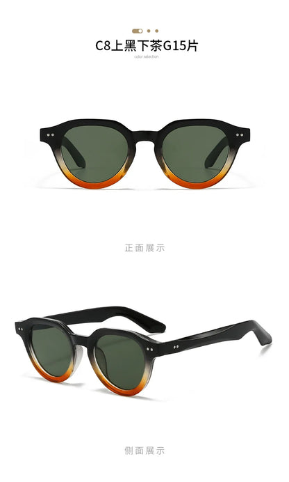 2025 Europe Designer Fashion Sunglasses Men Women Rives Sunset Casual Travel Sun Shades UV400 Suitable Oval Glasses