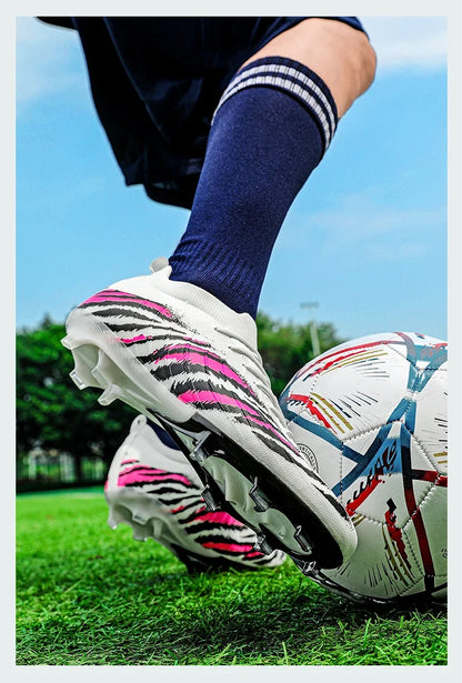 Nouveaux hommes bottes de Football Sport ultraléger antidérapant en plein air adulte crampons Match unisexe chaussures de Football confortable herbe de haute qualité