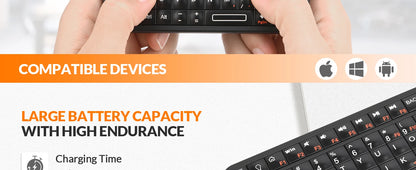 Rii 518BT Bluetooth Keyboard Mini Wireless Keyboard Mouse Remote Touchpad For Android TV Box PC