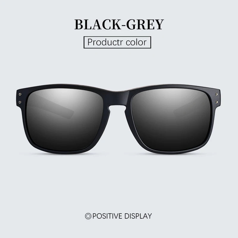 Men's Sunglasses New Arrival Square Polarized Sunglasses Goggles Sun Glasses TR90  With UV Protection