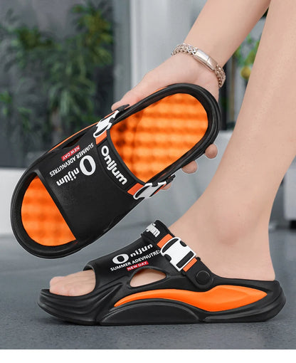 Pantoufles de Massage d'été pour hommes, sandales d'extérieur, plage, diapositives d'intérieur confortables, sabots d'eau, chaussures décontractées, pantoufles de maison pour hommes et femmes