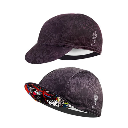 Red Retro Cycling Cap Black Series Most Popular Polyester Cycling Caps Sports Quick Dry Bicycle Hat Men Women Wear Absorb Sweat