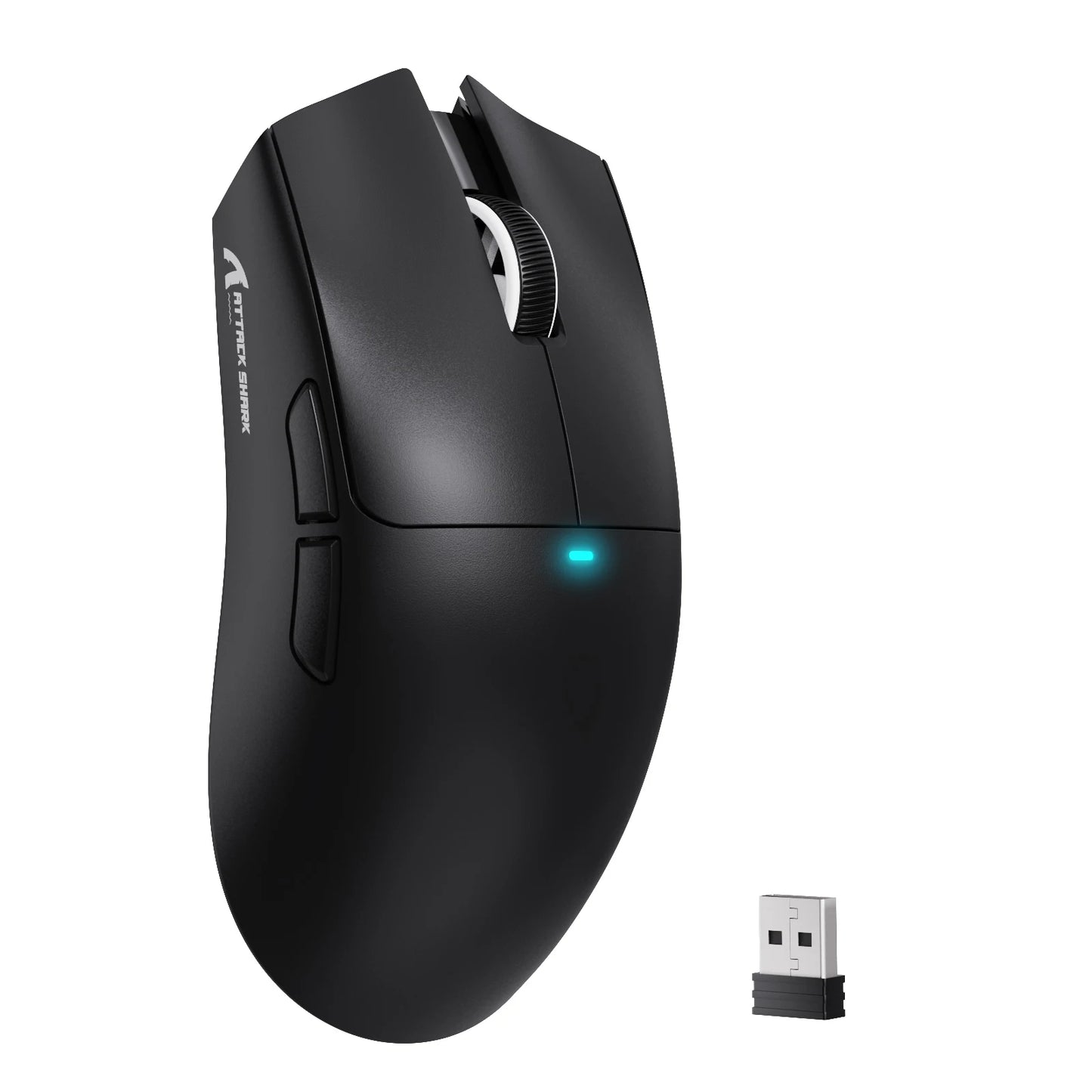 Bezdrôtová herná myš ATTACK SHARK X11SE, trojrežimové pripojenie, superľahká 63g s PAW3311 senzorom, 22000 DPI, 300mAh batéria, duálny ovládač