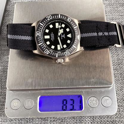 Titanium Case Tandorio 42mm Retro FXD NH35 PT5000 Mechanical Men's Watch Sapphire 200M Diver Watches Luminous Watches for Men