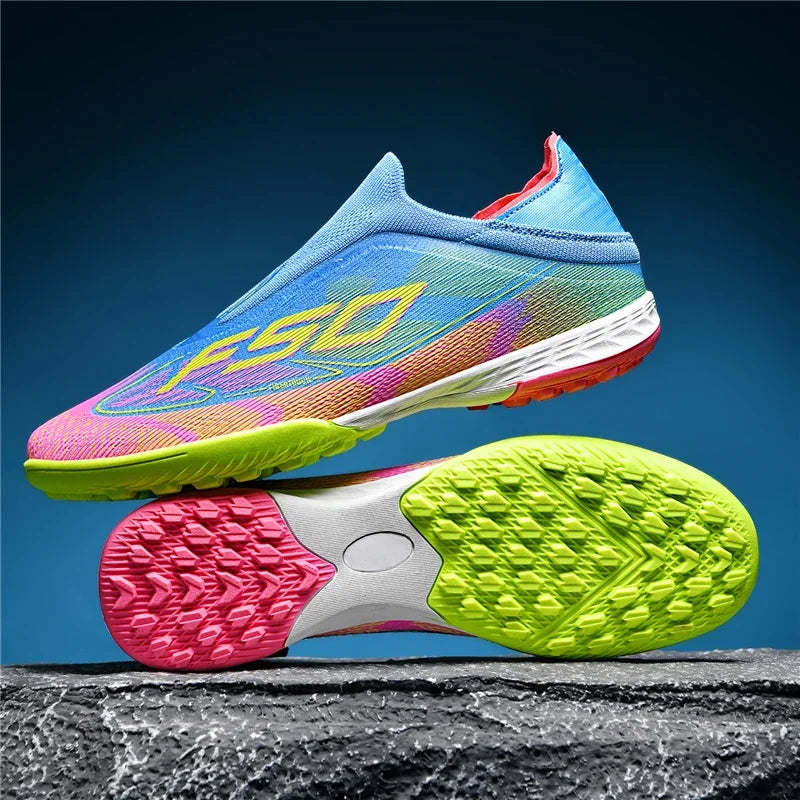 Nouvelles chaussures de football pour hommes, crampons de football sur gazon, chaussures de football pour adultes, crampons de futsal, crampons de sport confortables, antidérapants, ultra-légers, pour entraînement en s