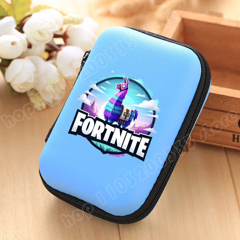 New Fortnite Storage Bag Multi Function Data Cable Charger Organizer Travel Earphone Protective Pouch Childrens Birthday Gift