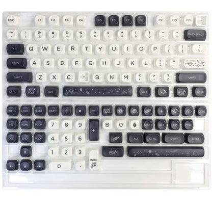 Galaxy Theme Key Cap 129 Keys GMK MOA Profile DYE-SUB PBT Keycap with 1.75U 2U Shift for MX Switch Mechanical Keyboard