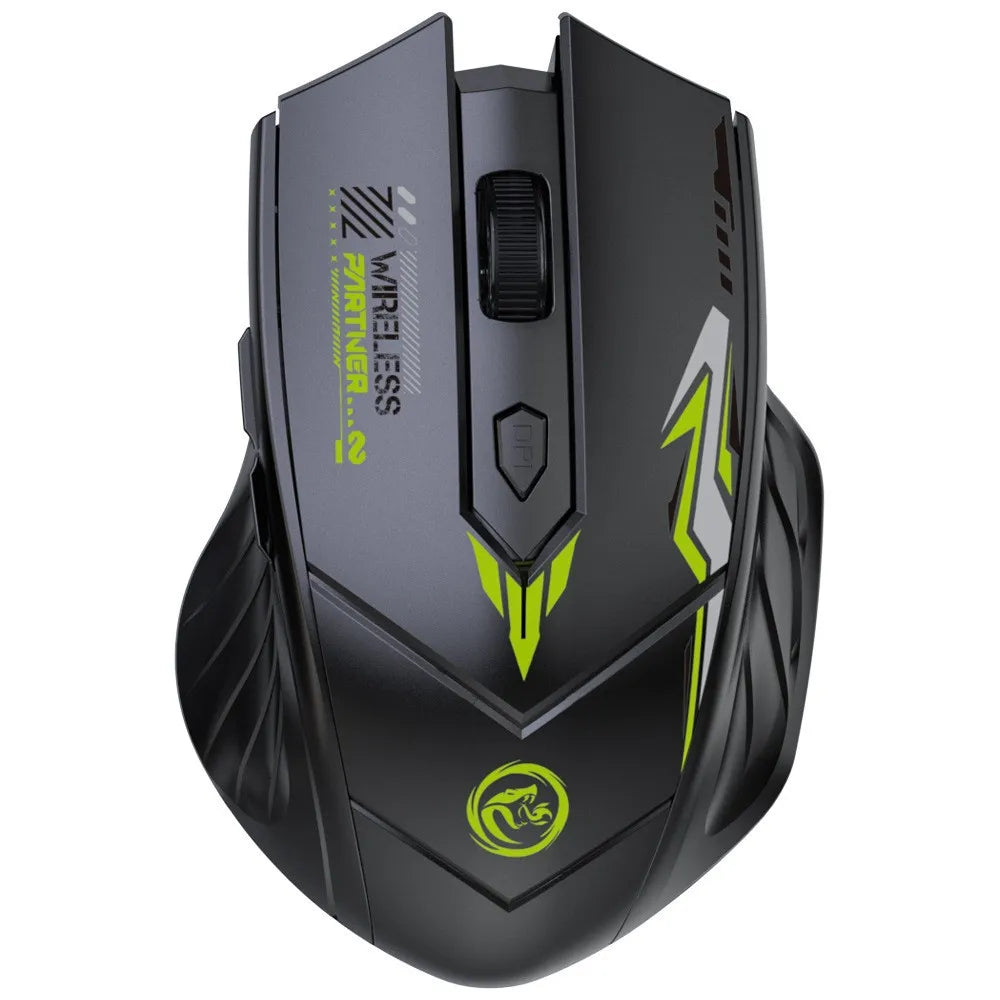 Mouse gaming wireless 2.4G USB silenzioso Dual Mode Bluetooth ricaricabile 1600DPI per PC e laptop
