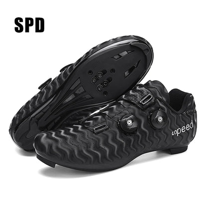 Sapatilhas de Ciclismo Novas para Homem, Auto-Bloqueantes, para Corrida de Estrada, Sapatilhas de Treino sem Bloqueio, Sapatilhas de Ciclismo para Mulher com Encaixes SPD